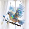 Birds Hanging Ornaments Acrylic Bird Window Decorations Colorful Sun Catchers for Christmas Trees Easter Parties Home Garden Patio Balcony Decor