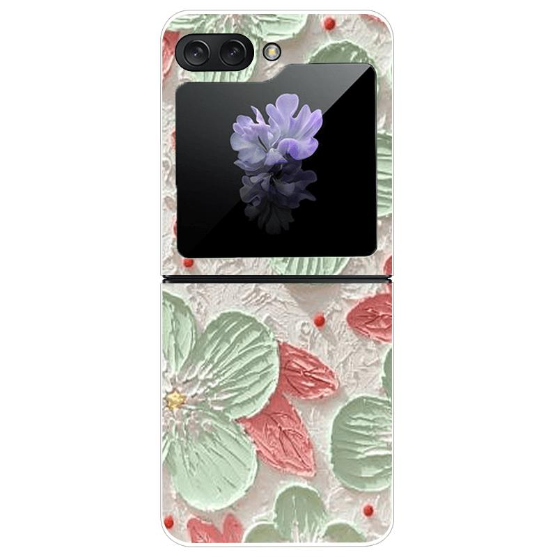 Transparent Case For Samsung Z Flip7 5G Fashion Printing Hard PC Clear Phone Cover For Galaxy Z Flip 7 Protective Fundas Shells