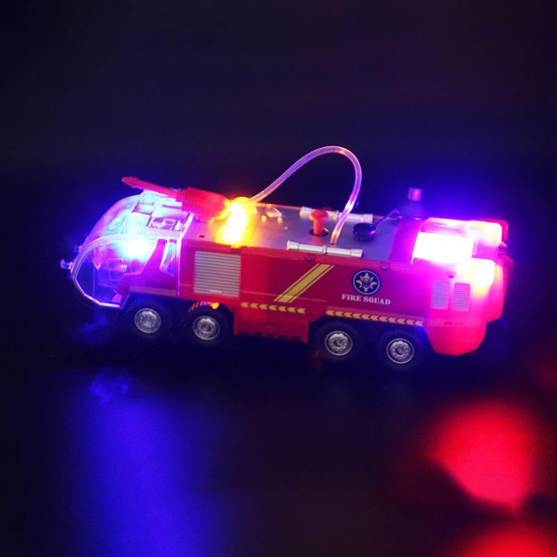 Fire Truck Rescue Fighters Vehicle With Lights Sounds And Water Pump For Kids**