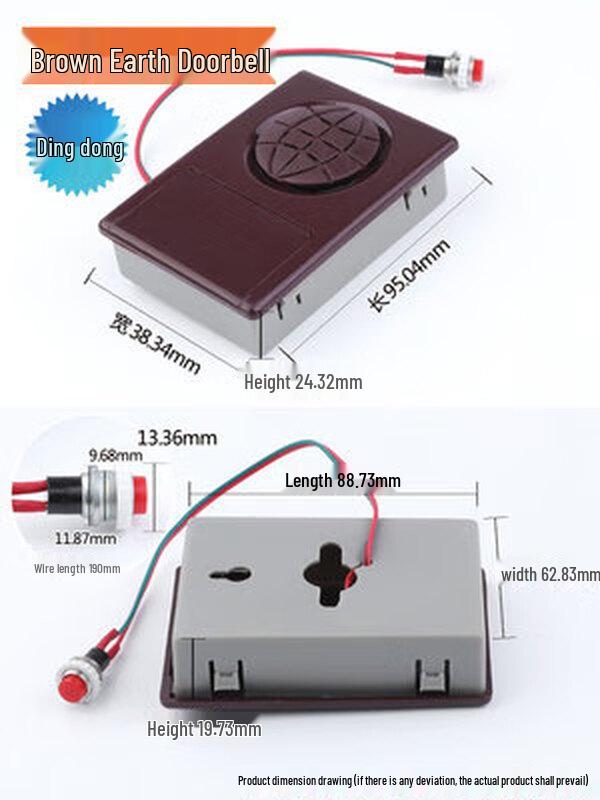 Yudu Wired Invisible Doorbell