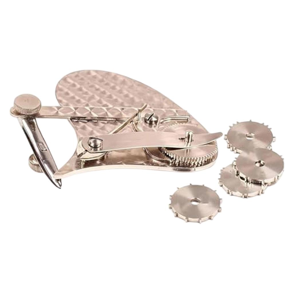 Mechanical Gear Linear Drawing Pen Tool with Adjustable Spoke Wheels for Precise Pattern Making and Technical Drafting Applications