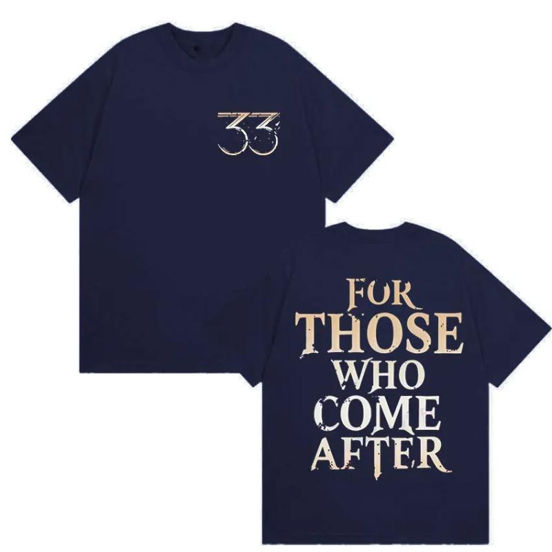 Esquie Clair Obscur Expedition 33 for Those Who Come  Game T Shirts Men's Casual Vintage Aesthetic Cotton T-Shirt Tops