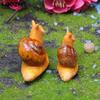 Mikro-Landschaftssimulation Kleine Schnecke Gartendekoration Schneckenornament Schneckenmodell Kunstharzhandwerk Miniaturfigur Heimdeko