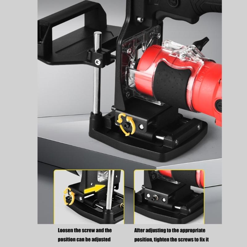 Professional Woodworking Slotting Machine Portable 2 in 1 Small Frame Mold Slotting Bracket Cabinet Hole Fixing