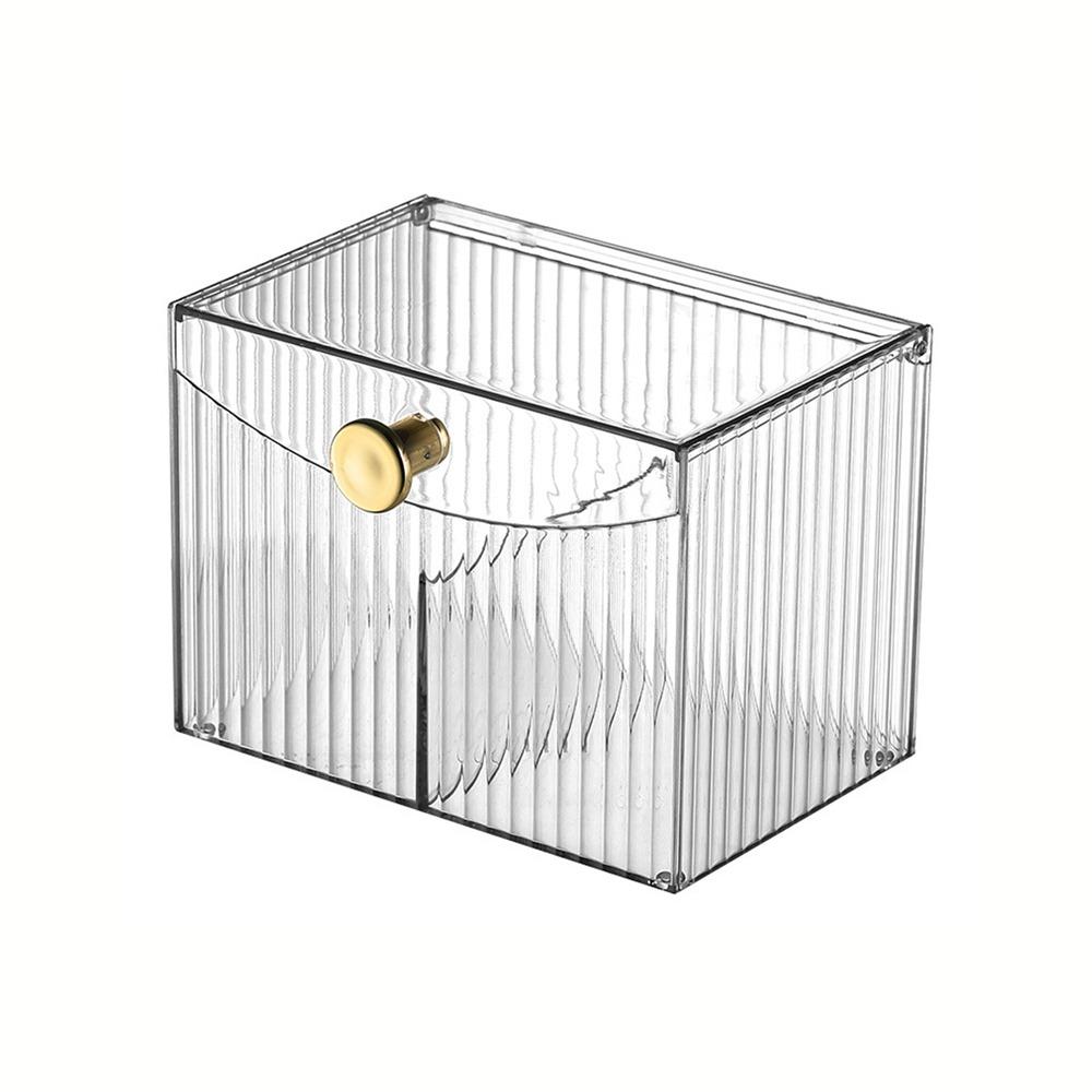 Flip Lid Cotton Swab Storage Box Plastic Qtip Holder Makeup Organizer Swab Pad Holder  Dresser