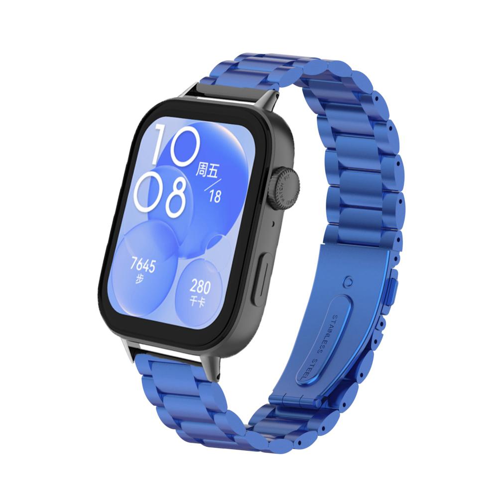 Pulseira de aço inoxidável para Huawei Watch Fit 3 Pulseira de metal de substituição rápida Pulseira para Huawei Fit 3 Smartwatch Correa