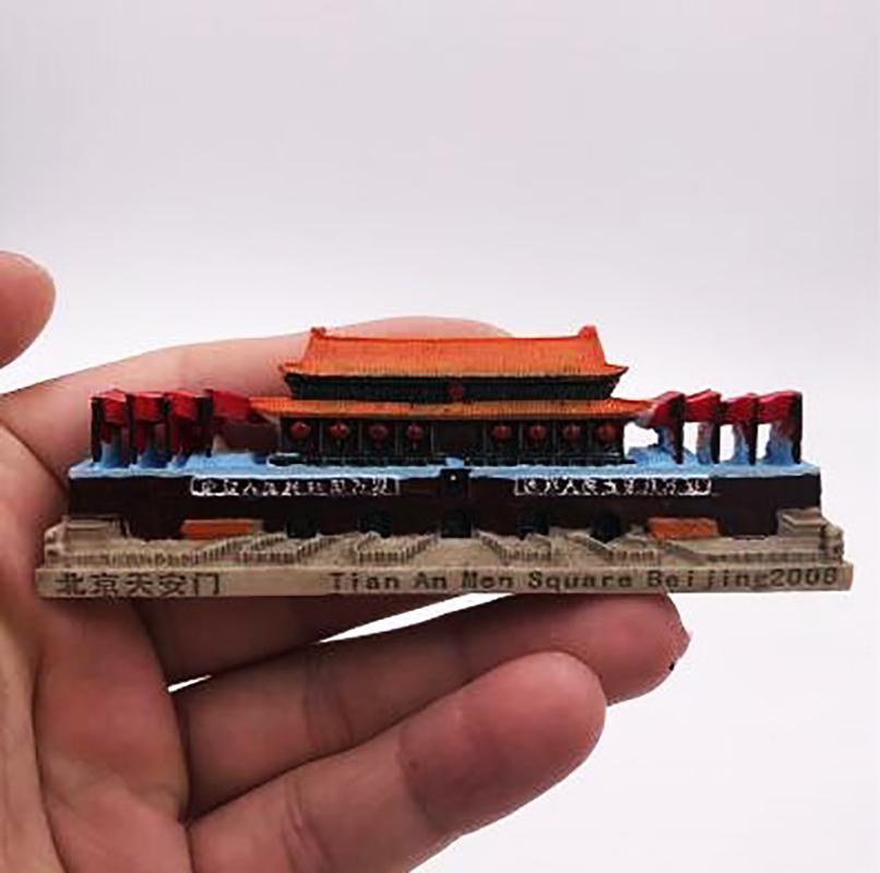 Beijing Fridge Magnets Tourism Souvenir The Great Wall Building Magnetic Magnets for The Refrigerator China Scenery Resin Gifts