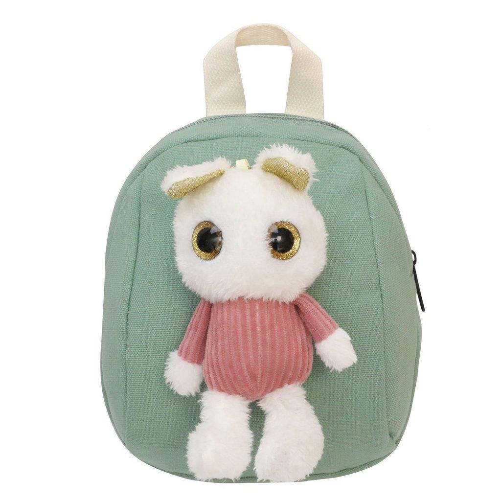 Animal Kids Backpack With Nylon Material For Preschool School Use RabbitGreen