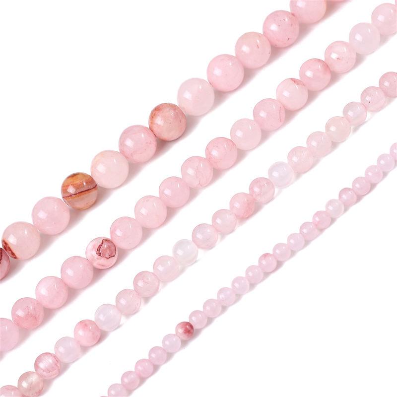 Synthetic Stone Round Beads for DIY Jewelry: Loose Beads with Straight Holes for Handmade Bracelets, Necklaces, Pendants, and More