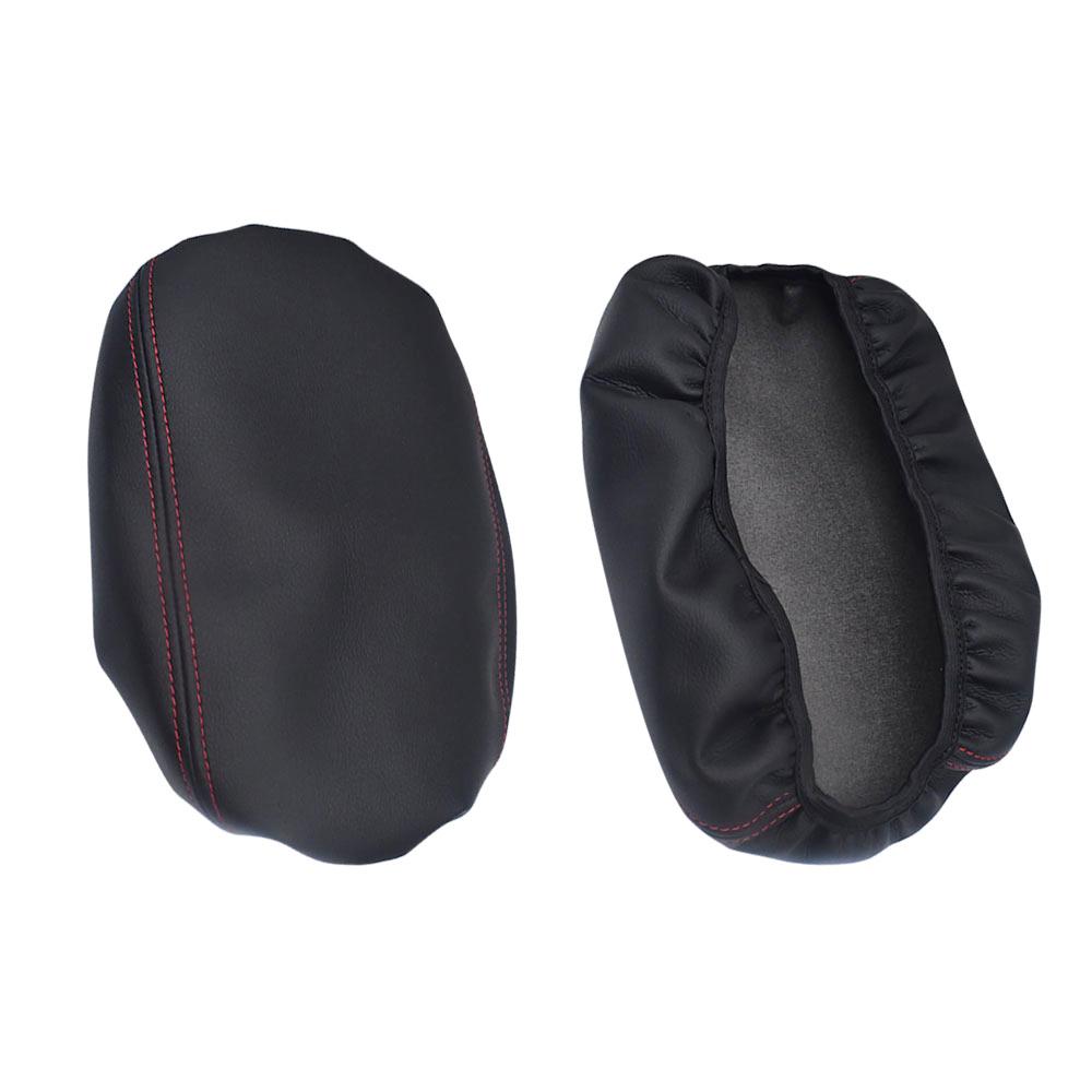 Car Armrest Cover For Jeep Wrangler JL JLU JT 2018+ Center Console Protector Mat Auto Black Leather Storage Box Pad  Accessories