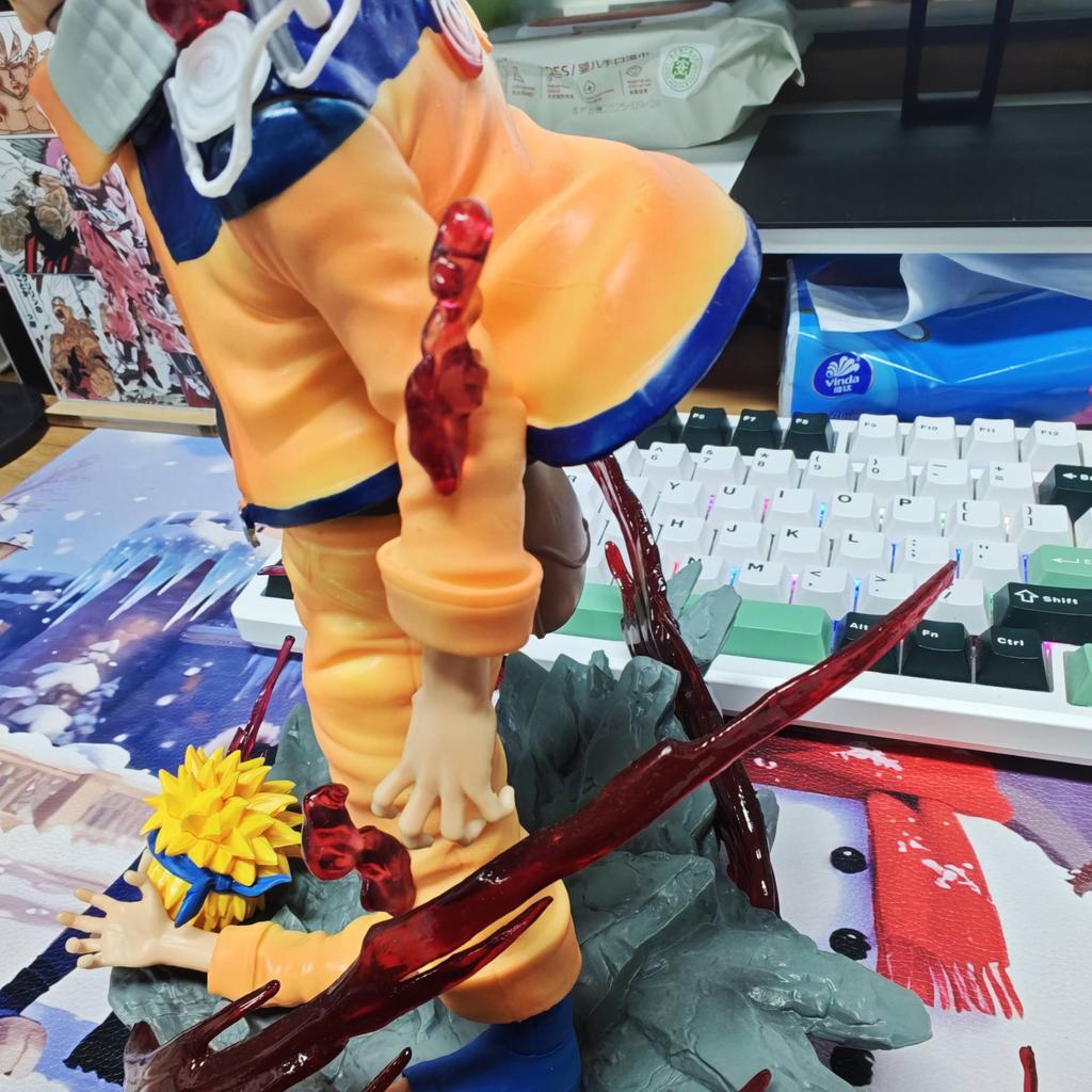 New Naruto Shippuden Premium Gk Nine-Tails Stand Alone Youth Series Naruto Uzumaki Interchangeable Head Collectible Figure Gift