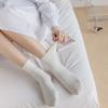 Solid Color Postpartum Socks for Women, Mid-calf Socks for Spring and Summer, Simple Women's Socks
