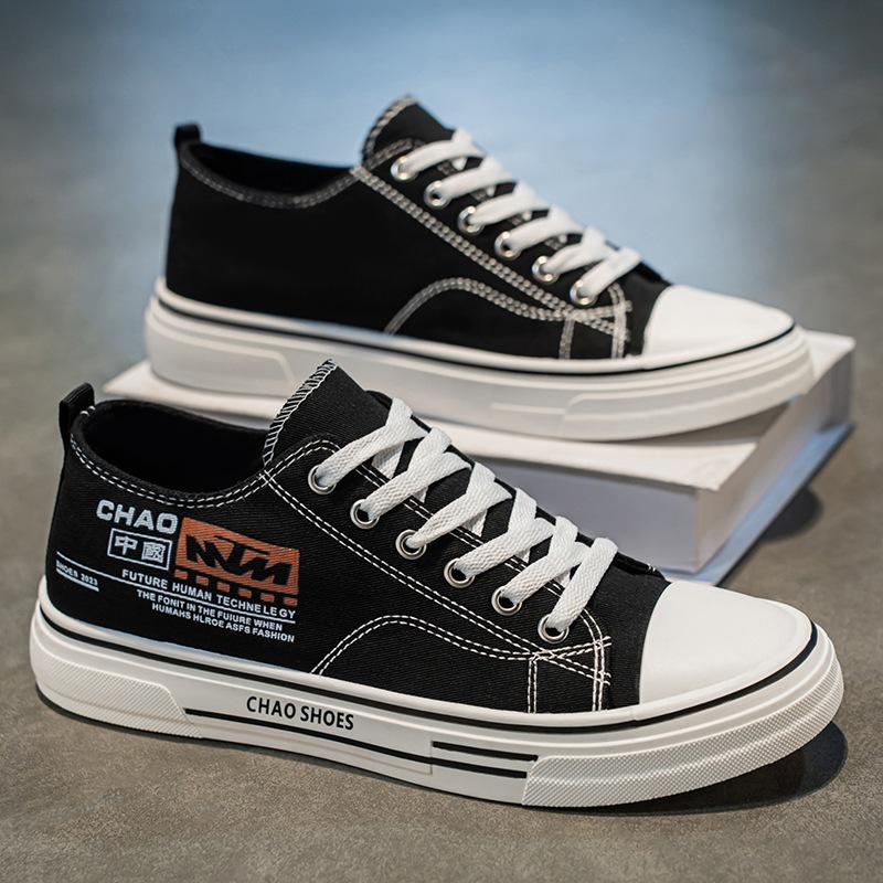 

Men s Trend 2025 Summer New Versatile Teen Non-slip Canvas Shoes Men s Shoes Breathable Running Sports Leisure 44