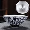 Yüksek Kalite Gümüş Kaplama Seramik Çay Fincanı Kupaları Çay Fincanları İçin Japon Çay Fincanı Jingdezhen Kupa Çay Fincanı Çay Fincanları Set Kase Puer Çin
