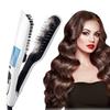 Professional Hair Straightener Brush Wet Dry Fast Ionic Steampod Mist Flat Iron Electric White LCD