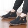 Source Waterproof Snow Boots Women's Winter Warm Velvet Short Boots Cotton Shoes New Thickened Flat-bottomed Non-slip Women's Shoes