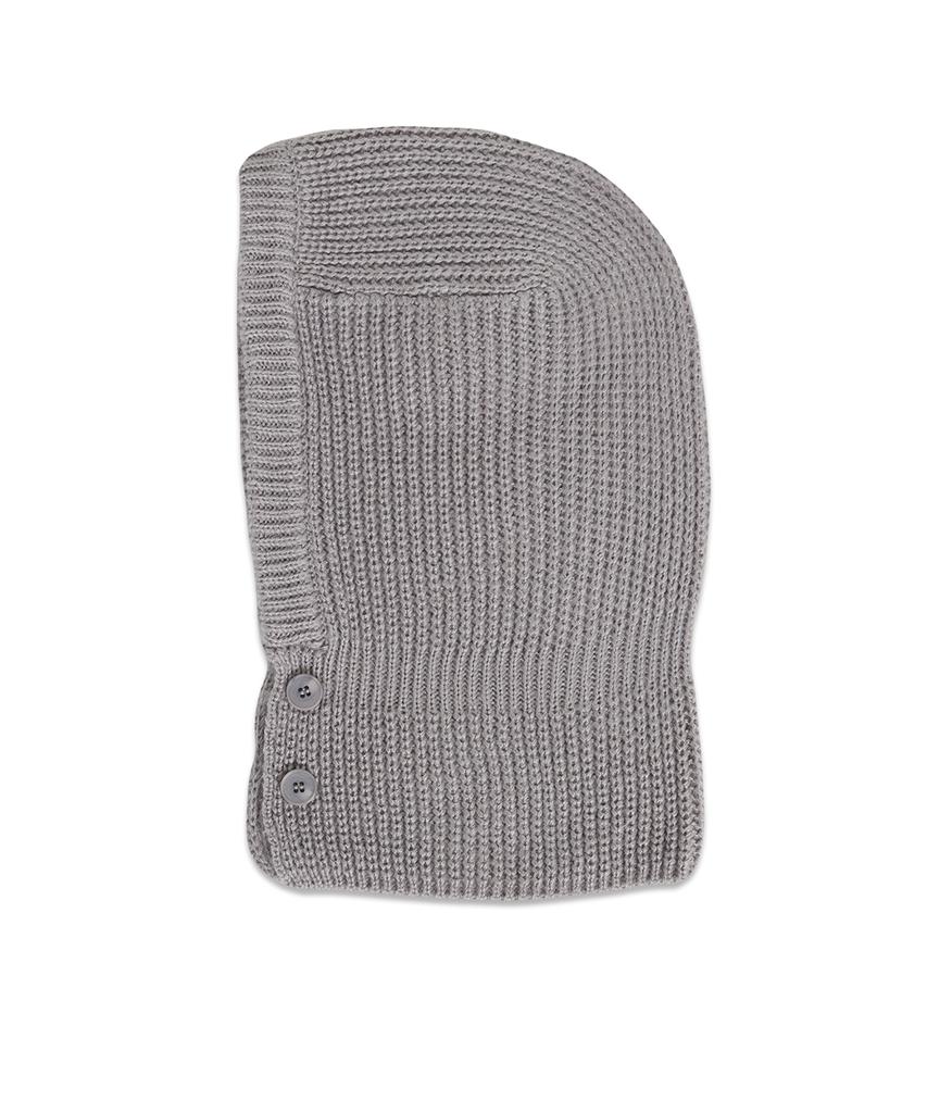 MACKY Millie Mini Button Balaclava Grey