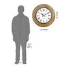 Emboss Metal Analog Wall Clock For Elegant Home Decor, Office, School, Gym, Shop And Gifting || Clock Size - 16 X 16 Inches