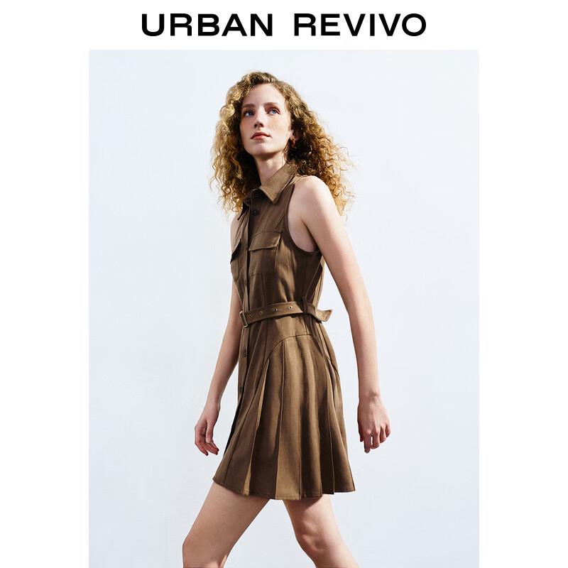 UR Women's Retro Maillard Sleeveless A-Line Dress