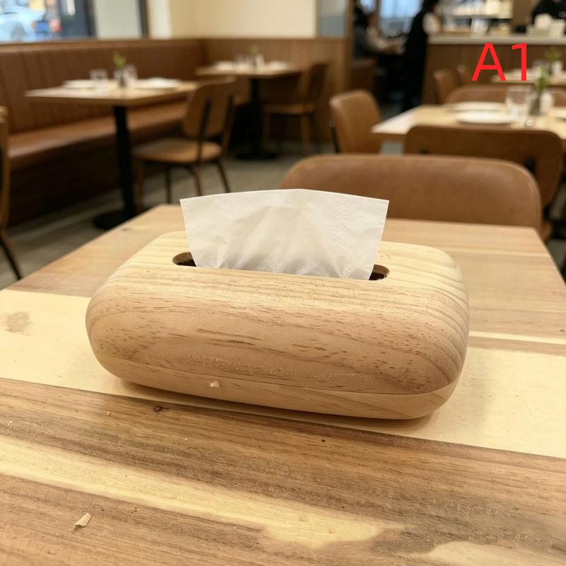Walnussholz Taschentuchbox-Abdeckung Abnehmbarer Deckel 1 Stück Moderner Minimalistischer Holzhalter für Büro Rezeption Heimdekoration