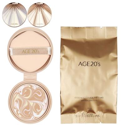 Age to Wenness Essence Cover Pact Aurora Gold Edition Ricarica, HG No. 21 Ricariche, 1 pezzo