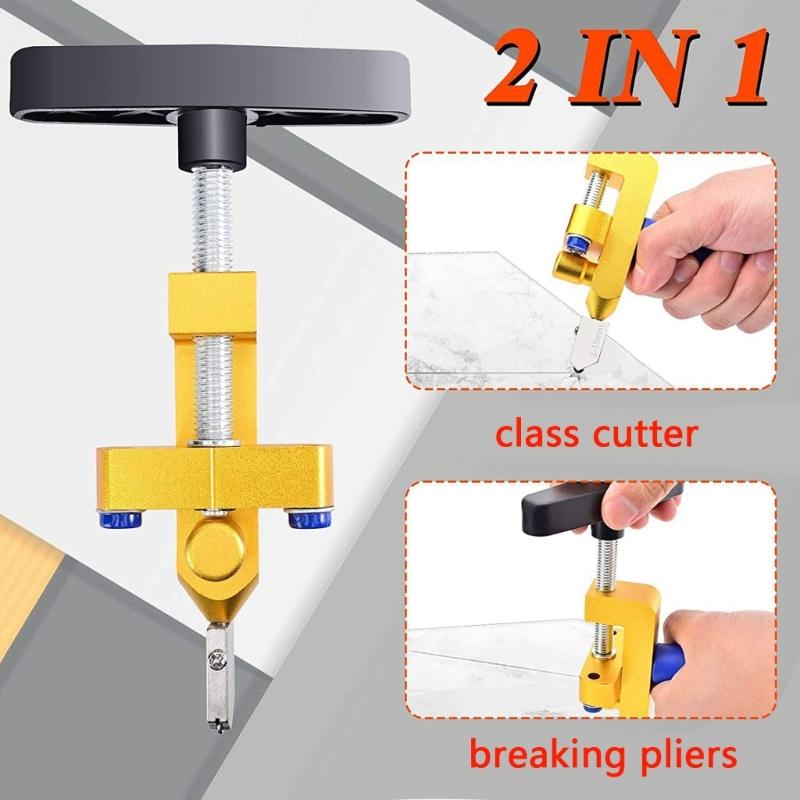 High Strength Alloy Blade 2 In 1 Tile Cutter Breaker for Accurate Tile Cutting for Home Renovations and Professional Use