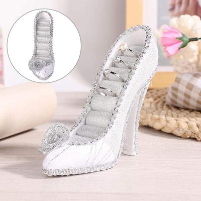 Creative High Heeled Shoe Shape Jewelry Display Rack Stand Holder Earrings Metal Organizer Storage Vintage Exquisite Gifts