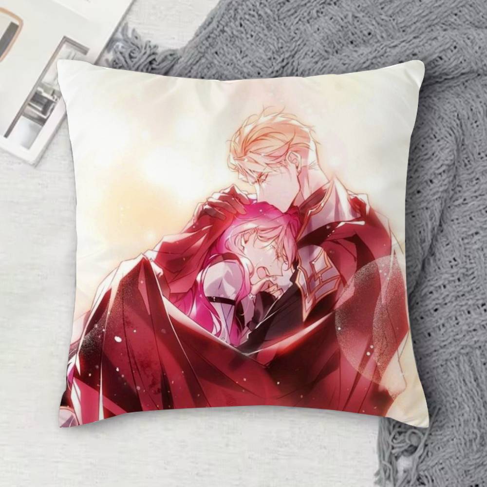 Death Is The Only Ending For The Villainess Doublesided Printed Square Decorative Cushion Cover for Sofa Living Room Home Decor