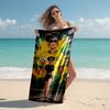 1 Stück Fußball Kunst Street Fashion Cartoon Schnelltrocknend Mikrofaser Badetuch zum Schwimmen Surfen Camping Unisex Urlaub. SJT7201160