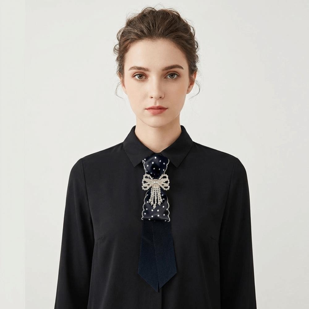 Clothing Decoration Black Bow Tie Geometric Collares Pre-tied Tie Punk Style JK Shirt Tie Cool Girls / Boys