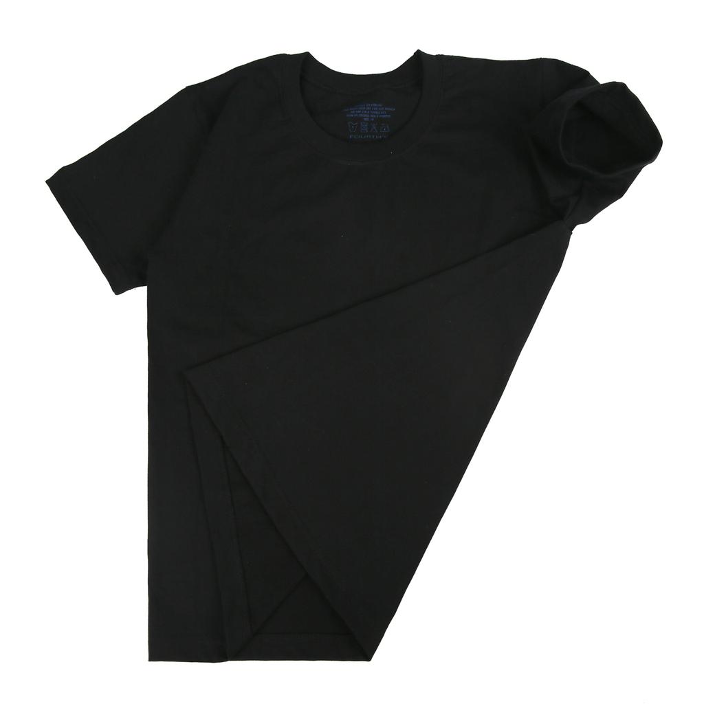 FOURTHK Plain Black Tee
