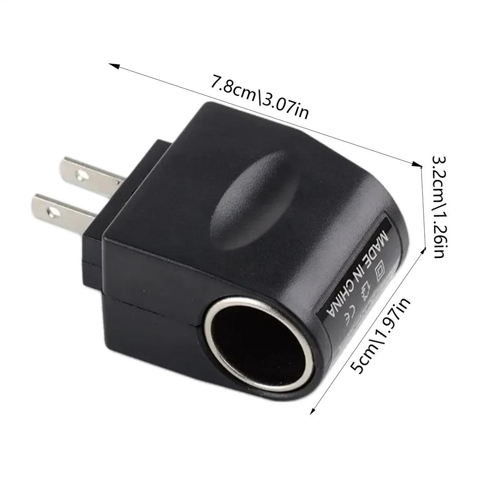 12 Volt Car Adapter Stable Lighters Converter 220V To 12V With LED Indicator Black Automotive Accessories AC To DC Car Adapter