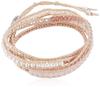 Stone Crystal Mix Cord Wrap 5-Strand Bracelet BS-5175CLJ ROSE QUARTZ 117111007-5767-00