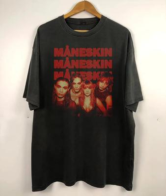 Maneskin Band Black T-Shirt Cotton Full Size Unisex S-5XL Unisex T-Shirt