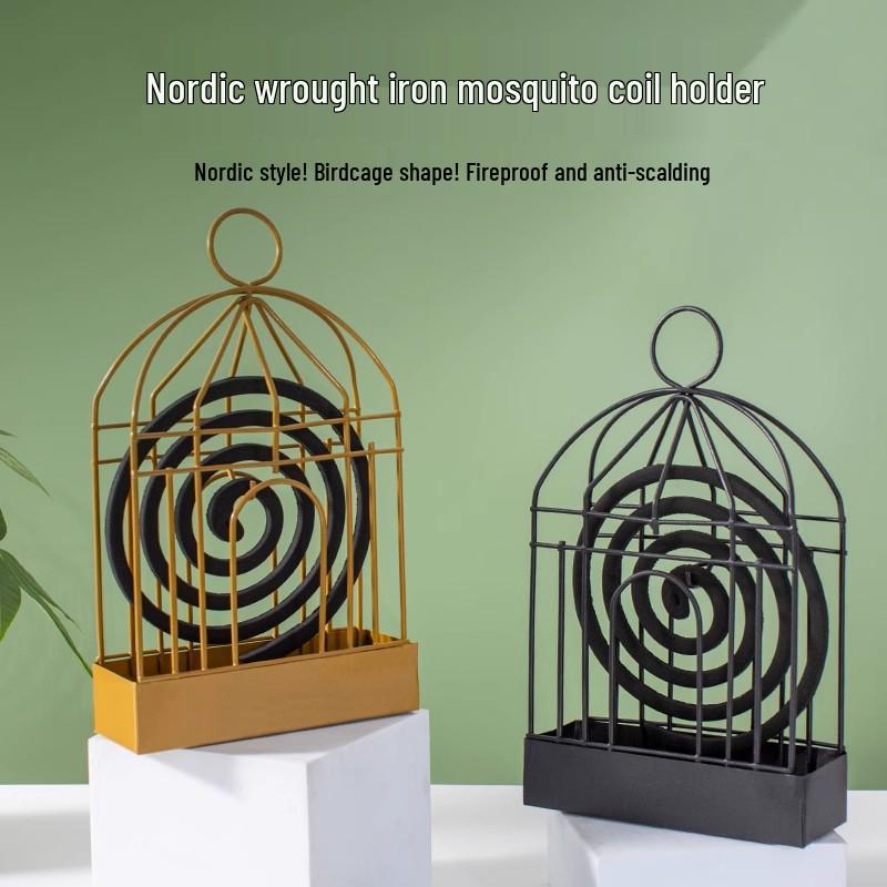 

Birdcage Mosquito Coil Sandalwood Incense Burner Stand - Free Shipping