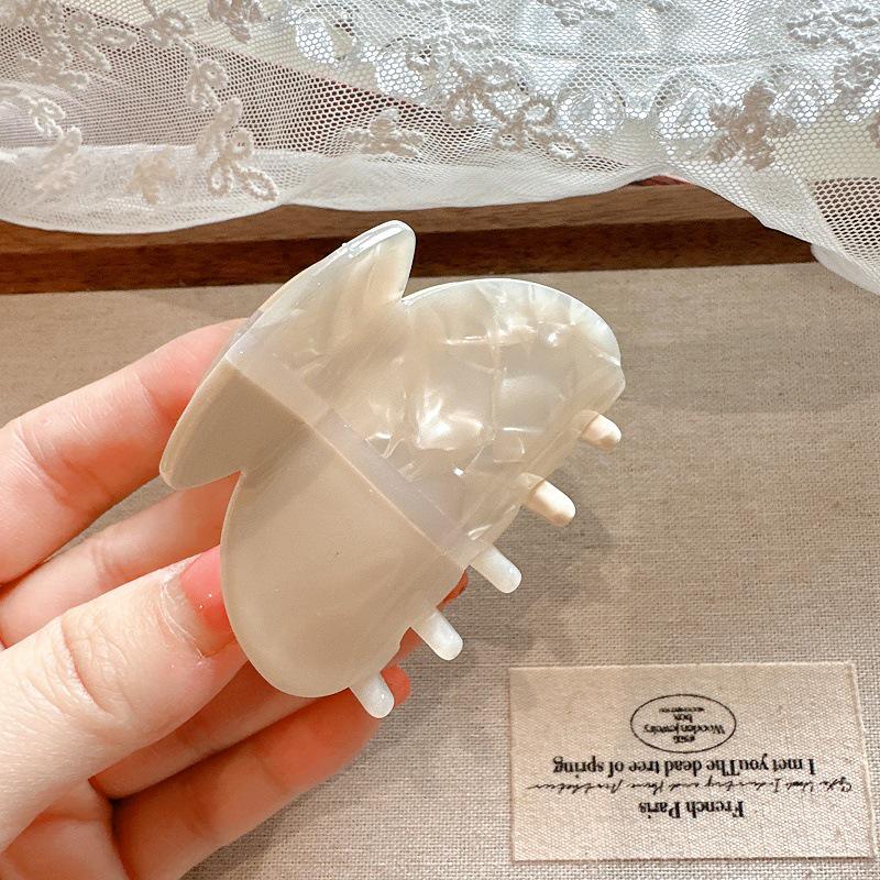 Korean Color Block Acetate Hair Claw Clip for Women - Super Fairy Style Accessories