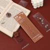 Book Note Marker PET Bookmarks Card Specimen Bookmarks Nature Plants Bookmarks Translucent Flower