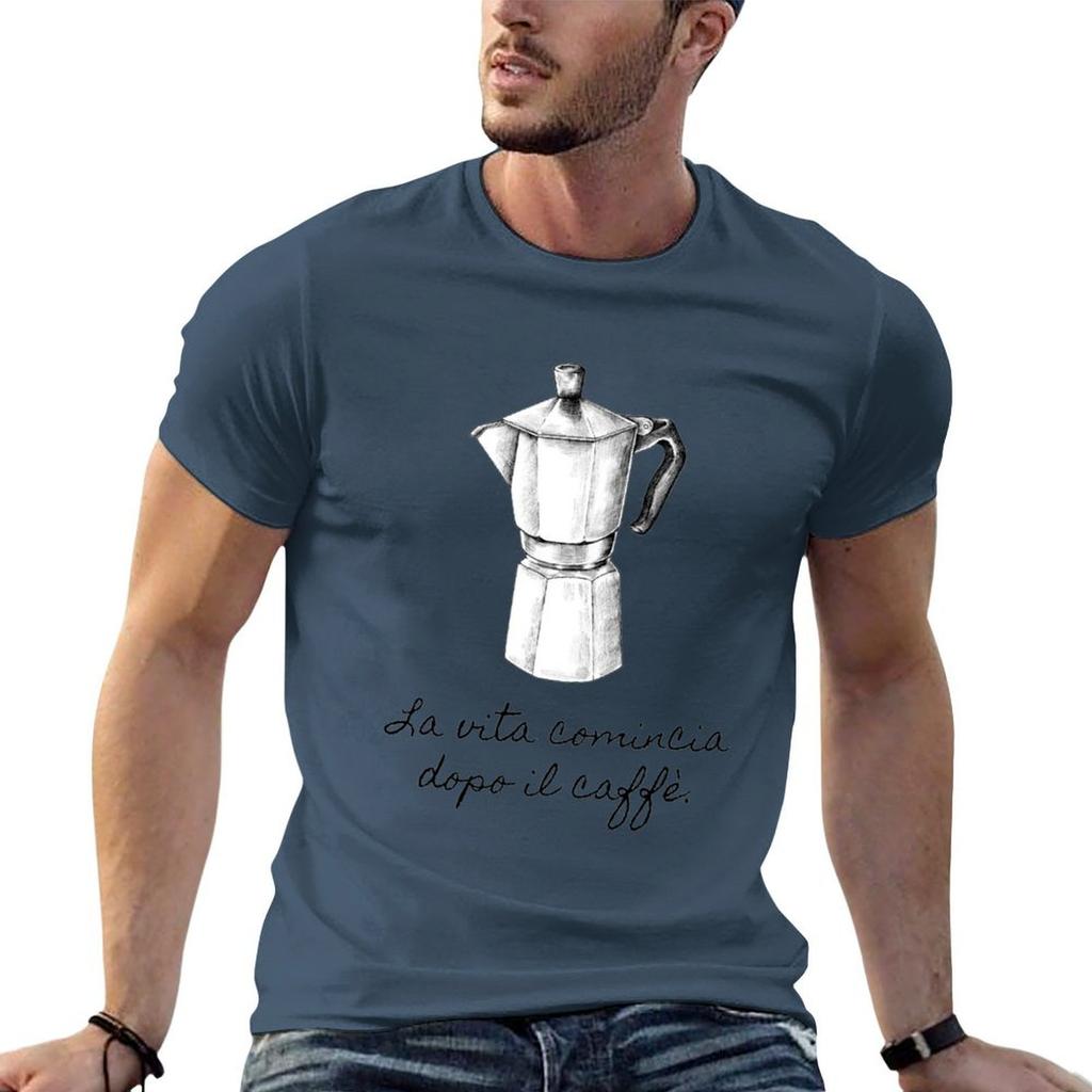 La Vita Comincia Dopo Il Caffè Tshirt Plus Size Everyday Tee Shirt