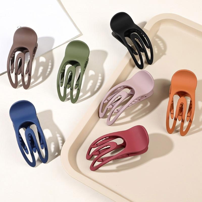 3PCS Matte Hair Clamp Strong Grip Barrettes Large Hair Claw Clip For Women Girl Thin Fine Hair Styling Accessories