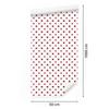 Wallpaper Dots white and coral, white background for living room and bedroom 50x1000