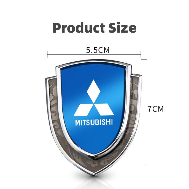 Metal Car Door Trunk Fender Decoration Shield Protective Sticker for Mitsubishi Ralliart Lancer EX Outlander Pajero ASX