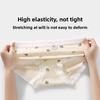 Ladies Spring and Autumn Cartoon Print 10A Antibacterial Extended Crotch Breathable Naked Comfortable Briefs