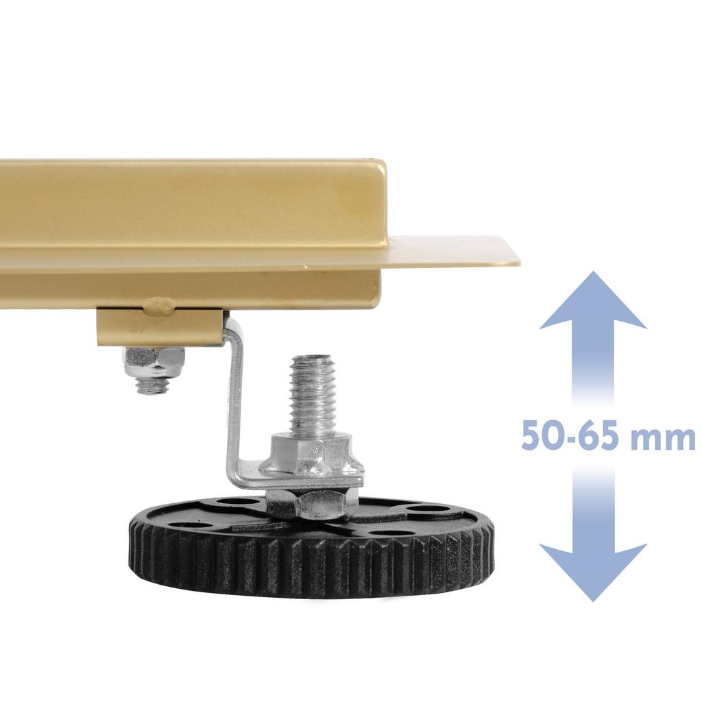 Odpływ neox slim pro złoty szczotkowany 700 sku rea-g2714