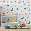 Dinosaur wall stickers cute cartoon anti-collision self-adhesive kindergarten baby wardrobe children's room decoration self-adhesive wall stickers