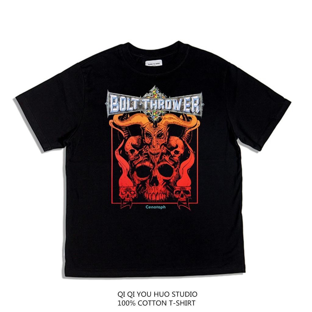 2025 Britský Death Metal Rock Bolt Thrower Kapela Potisk Alba Volné Ležérní Trendové Tričko s Krátkým Rukávem Dámské