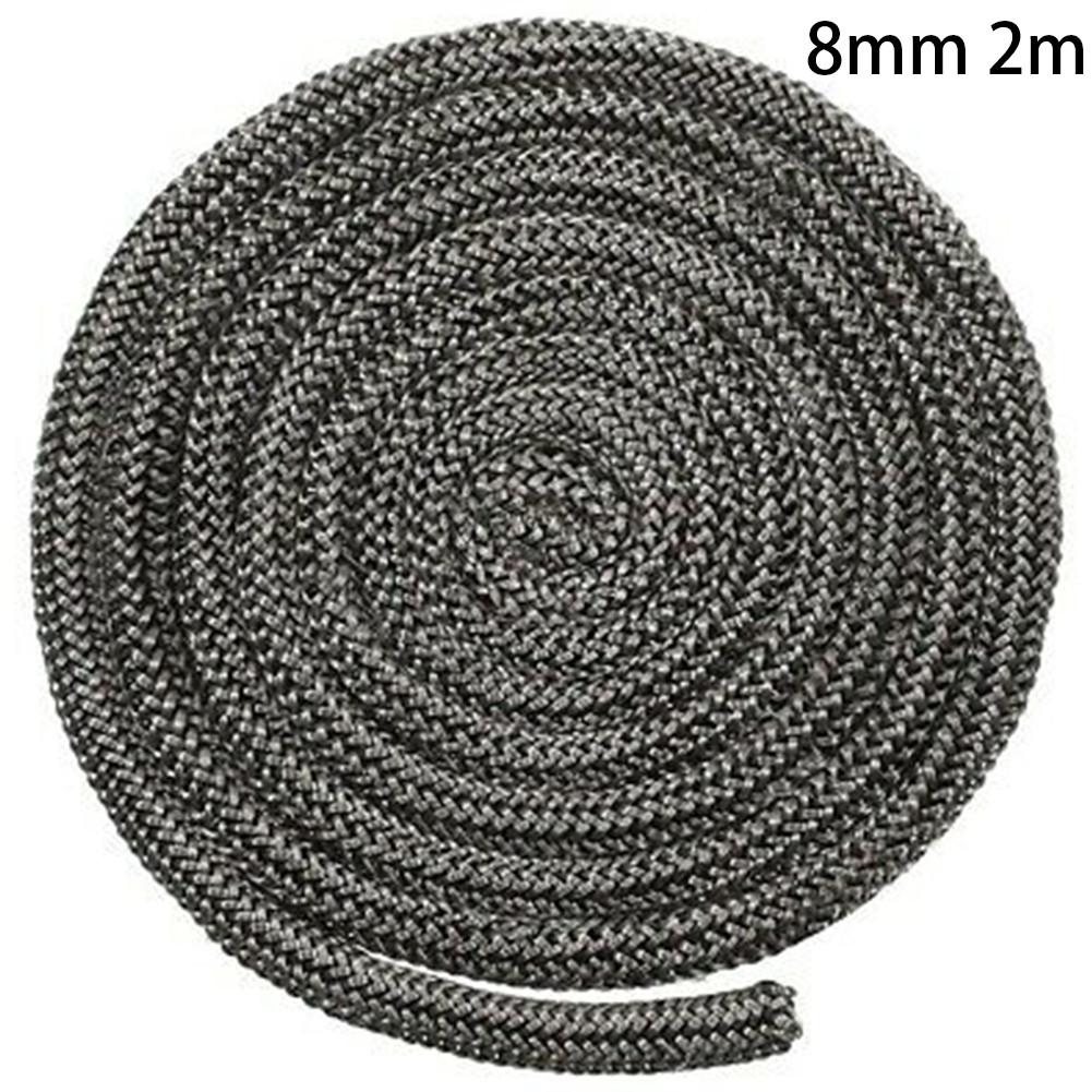78 Inch/ 2m Fiberglass Rope Seal Wood Burning Stove Door Self-Adhesive Replacement Black Gasket Tape Log Burner Door Seal