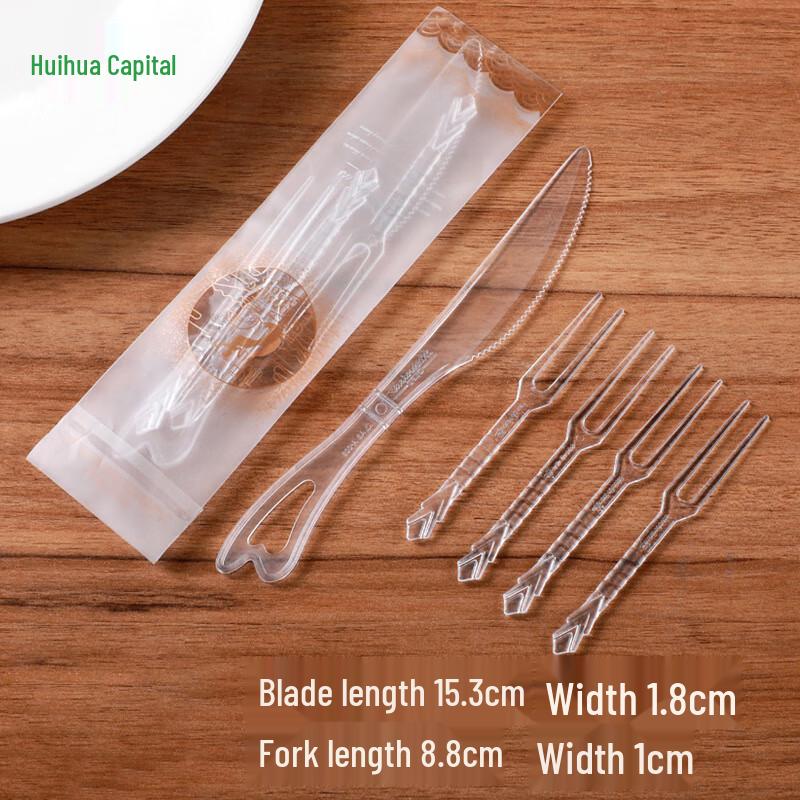 

HUIHUADU Disposable Cake and Mooncake Cutlery Set