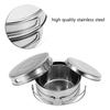 4Pcs Portable Stainless Steel Cookware Set Camping Picnic Outdoor Pan Pot Plate Tableware