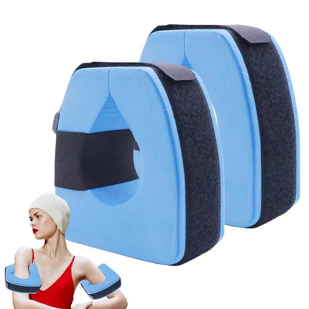 1 Pair Foams Swim Aquatic Cuffs Water Aerobics Float Hoop Ankles Arm Belt Adjustable Sleeves Bands For Water Exercise Fitness