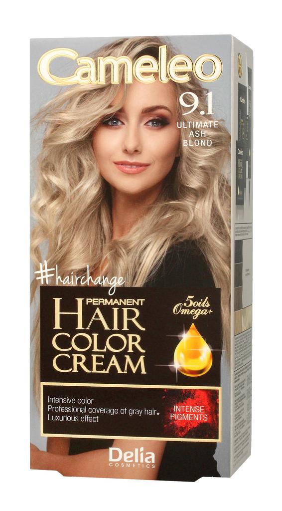 Delia Cosmetics Cameleo Hcc Farba Permanentna Omega+ Nr 9.1 Ultimate Ash Blond 1Op.
